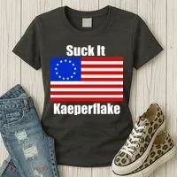 Suck It Kaeperflake Betsy Ross Flag Women's T-Shirt thumb 3