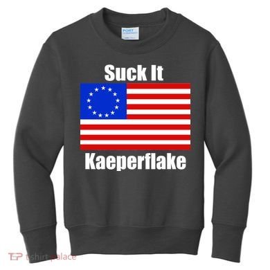 Suck It Kaeperflake Betsy Ross Flag Kids Sweatshirt