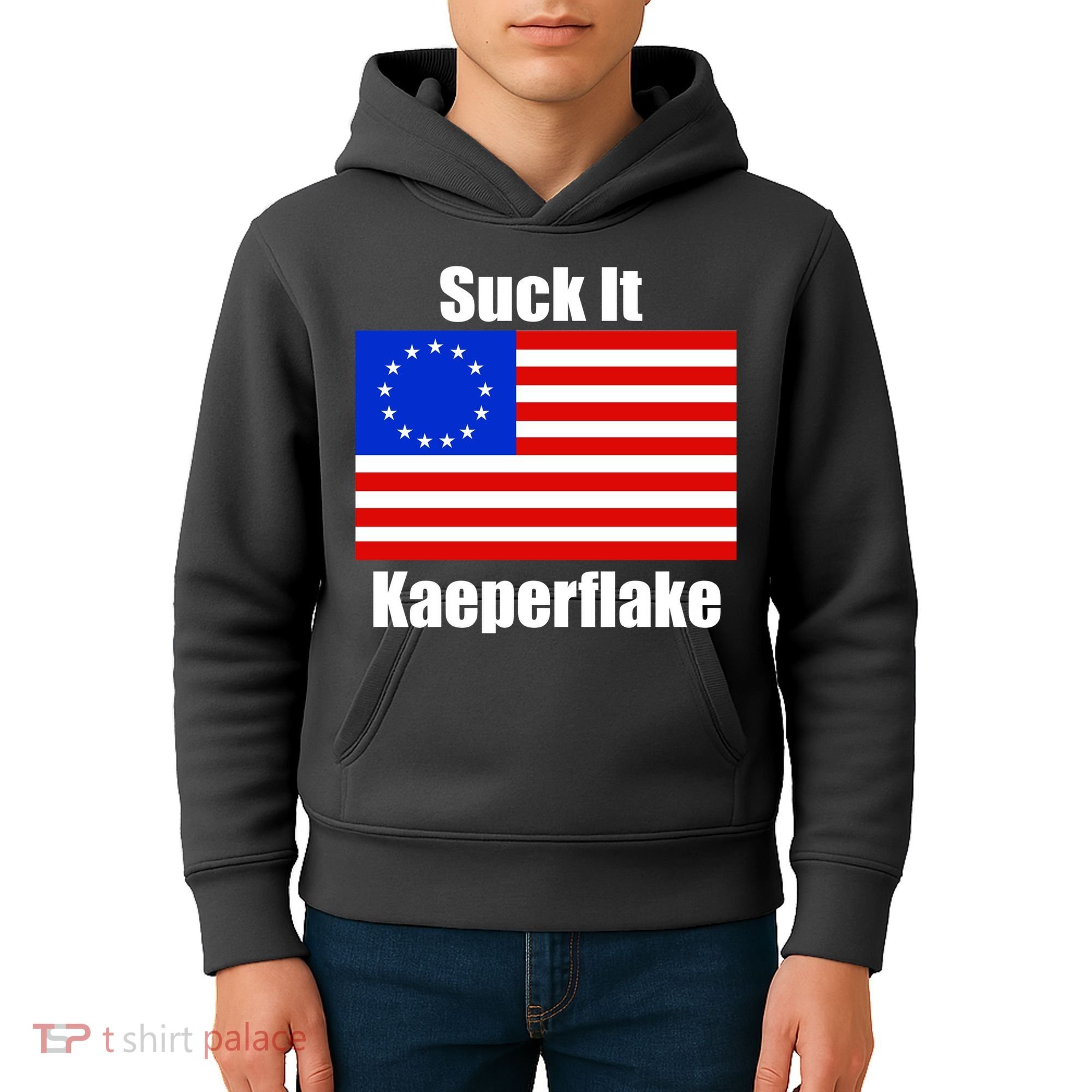 Suck It Kaeperflake Betsy Ross Flag Kids Hoodie