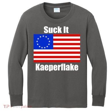 Suck It Kaeperflake Betsy Ross Flag Kids Long Sleeve Shirt