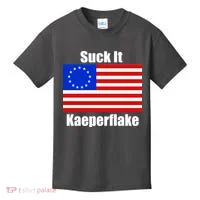 Suck It Kaeperflake Betsy Ross Flag Kids T-Shirt thumb 0