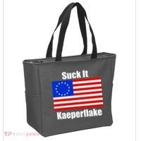 Suck It Kaeperflake Betsy Ross Flag Tote Bag thumb 2