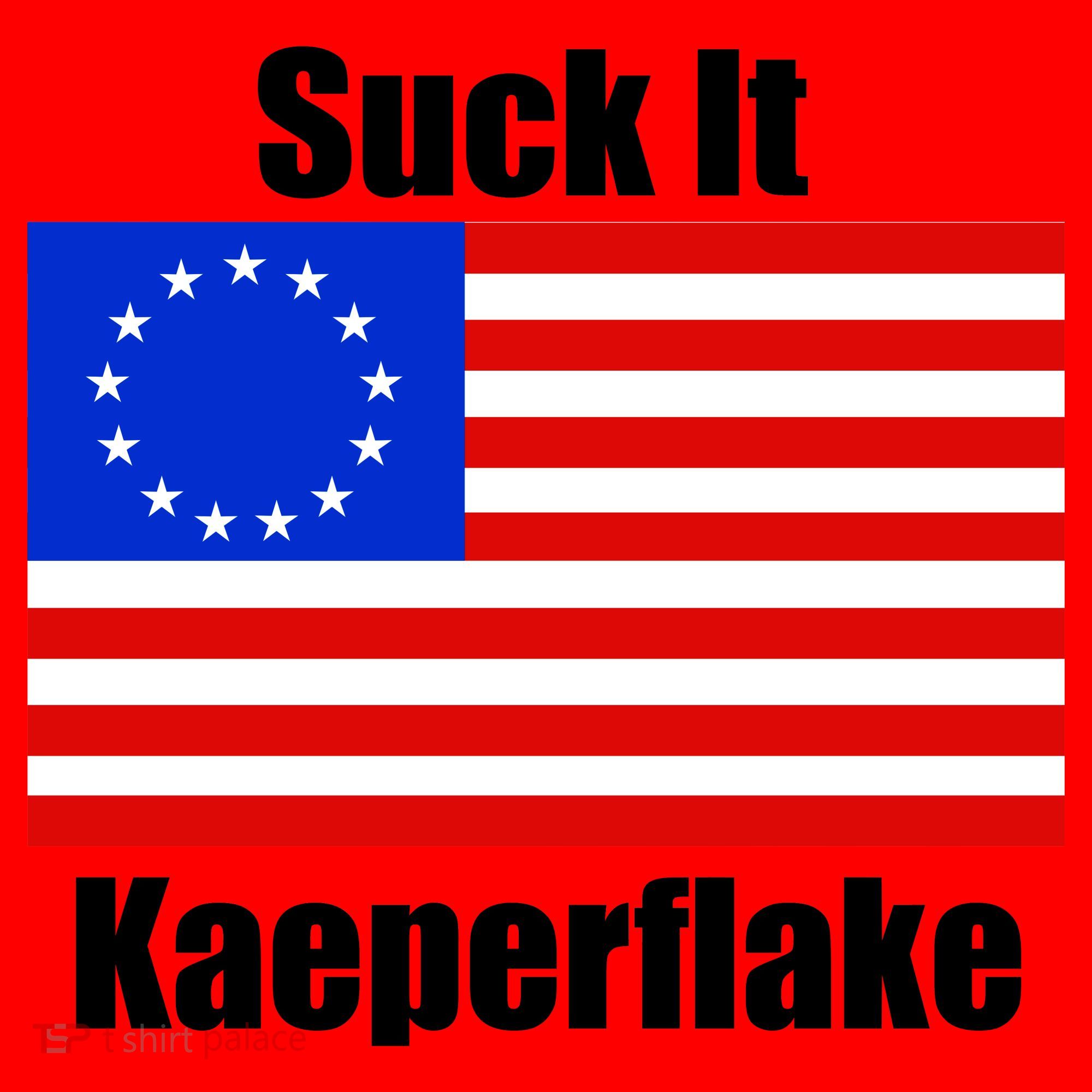 Suck It Kaeperflake Betsy Ross Flag Santa Hat