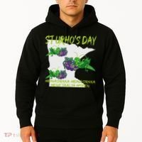 St Urhos Day Grasshopper Grapes Vineyard Gift Minnesota Map Hoodie thumb 2