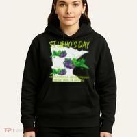 St Urhos Day Grasshopper Grapes Vineyard Gift Minnesota Map Hoodie thumb 5