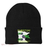St Urhos Day Grasshopper Grapes Vineyard Gift Minnesota Map Beanie thumb 0