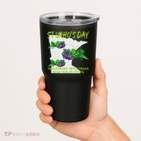 St Urhos Day Grasshopper Grapes Vineyard Gift Minnesota Map Tumbler thumb 2