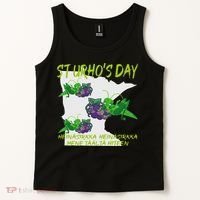St Urhos Day Grasshopper Grapes Vineyard Gift Minnesota Map Tank Top thumb 2