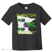 St Urhos Day Grasshopper Grapes Vineyard Gift Minnesota Map Toddler T-Shirt thumb 0