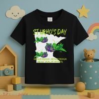 St Urhos Day Grasshopper Grapes Vineyard Gift Minnesota Map Toddler T-Shirt thumb 3