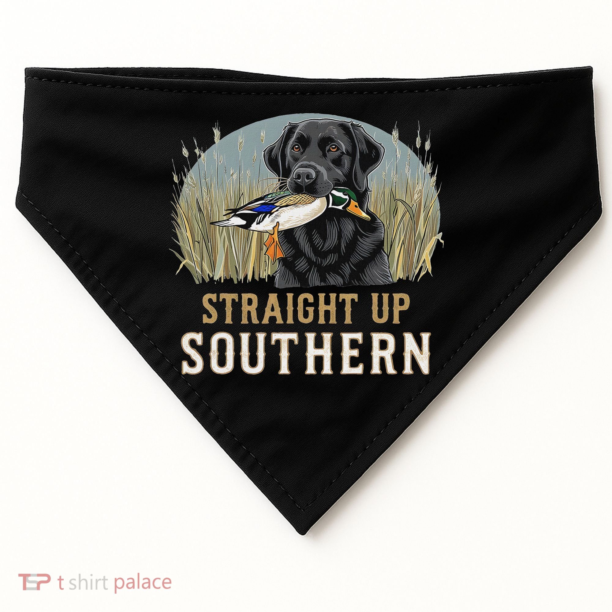 Straight Up Dog Hunting Duck Southern Hunting USA-Made Doggie Bandana