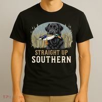 Straight Up Dog Hunting Duck Southern Hunting T-Shirt thumb 3