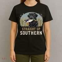 Straight Up Dog Hunting Duck Southern Hunting T-Shirt thumb 4