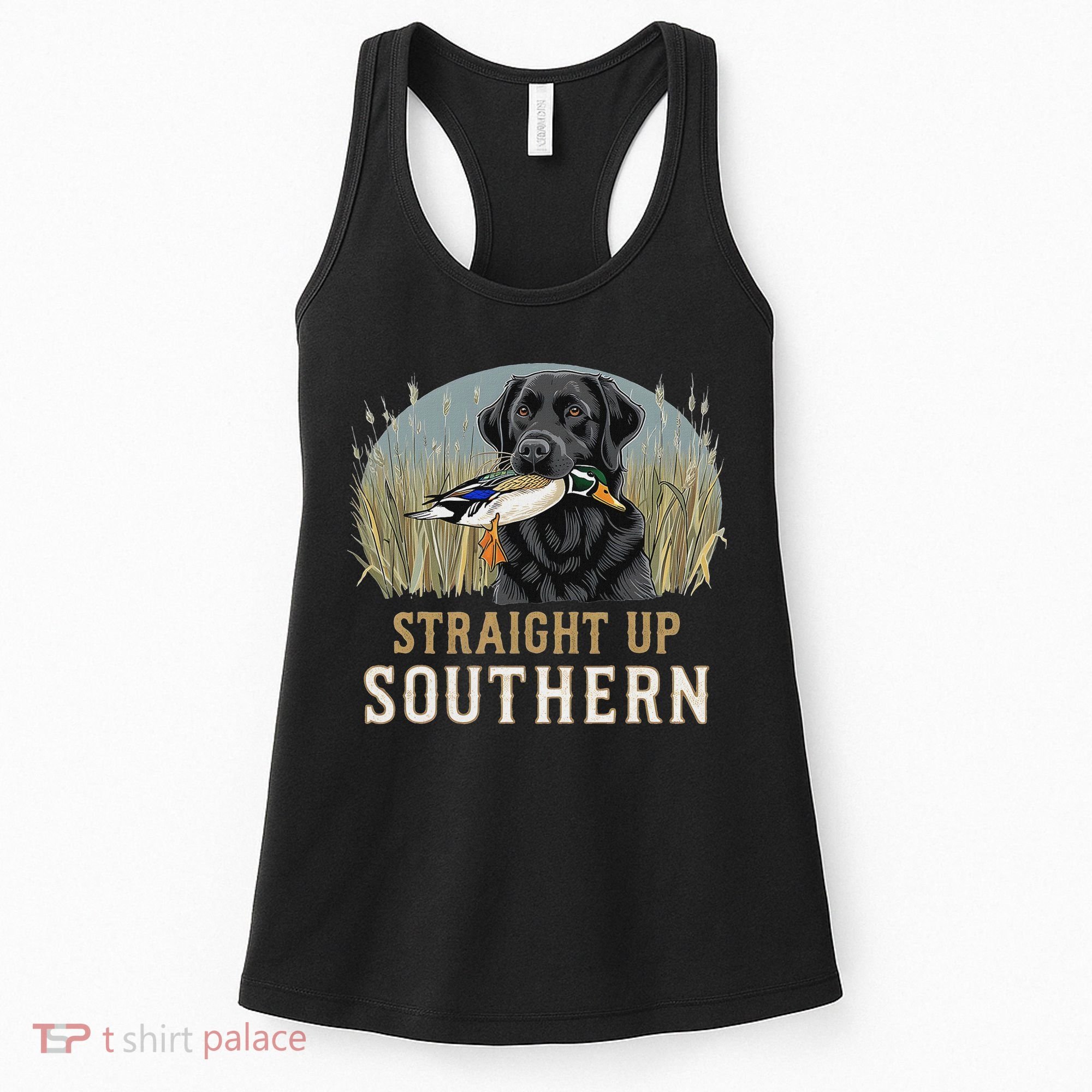 Straight Up Dog Hunting Duck Southern Hunting Women's Tank Top