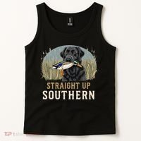 Straight Up Dog Hunting Duck Southern Hunting Tank Top thumb 2