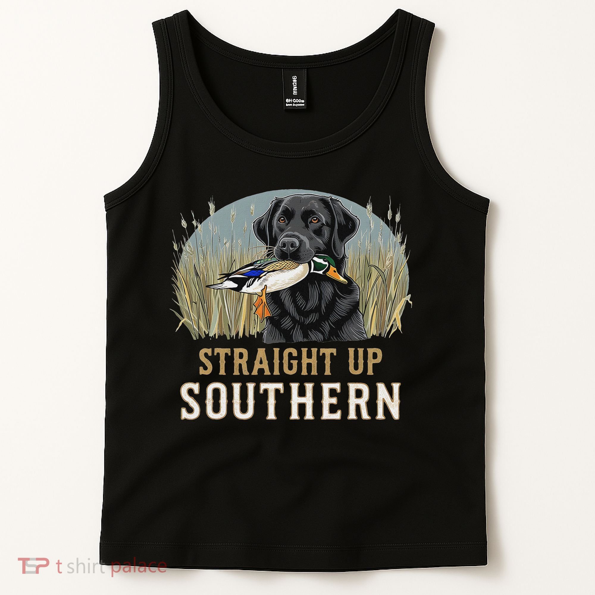 Straight Up Dog Hunting Duck Southern Hunting Tank Top