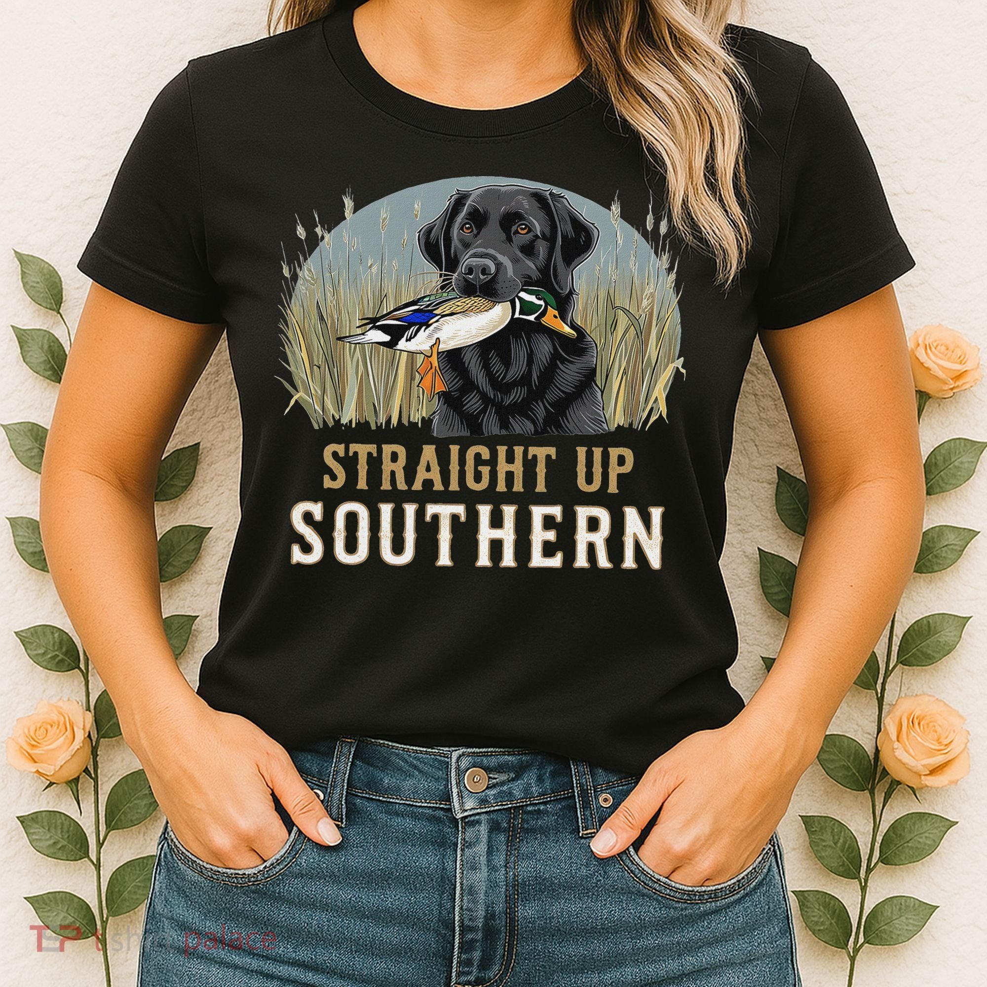Straight Up Dog Hunting Duck Southern Hunting Women's T-Shirt