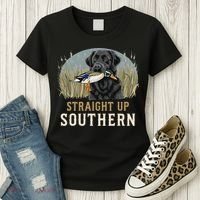 Straight Up Dog Hunting Duck Southern Hunting Women's T-Shirt thumb 3