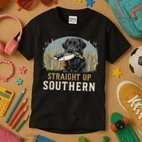 Straight Up Dog Hunting Duck Southern Hunting Kids T-Shirt thumb 3