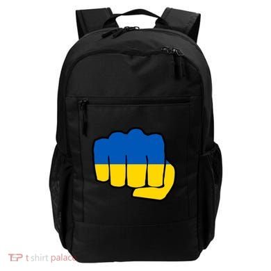 Support Ukraine Flag Fist Backpack