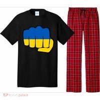 Support Ukraine Flag Fist Pajama Set thumb 0