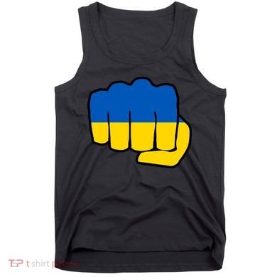 Support Ukraine Flag Fist Tank Top