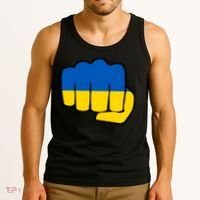 Support Ukraine Flag Fist Tank Top thumb 3