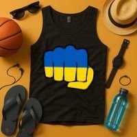 Support Ukraine Flag Fist Tank Top thumb 4
