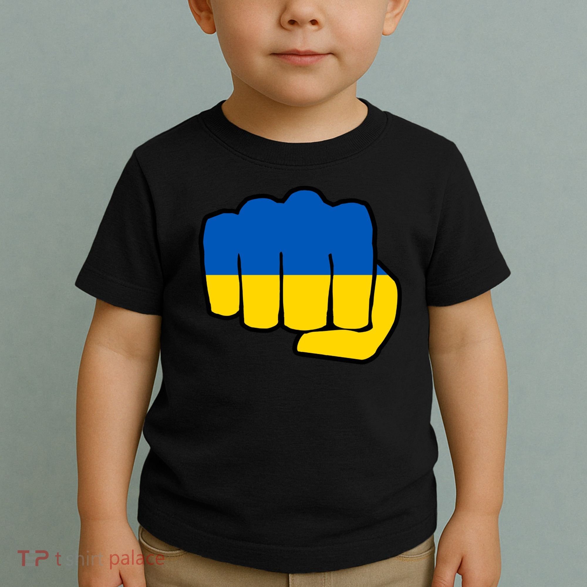 Support Ukraine Flag Fist Toddler T-Shirt