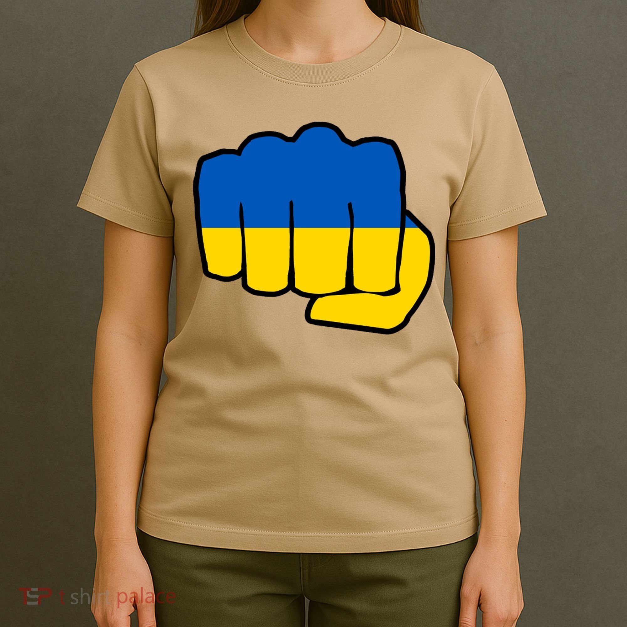 Support Ukraine Flag Fist T-Shirt