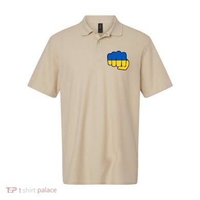 Support Ukraine Flag Fist Polo