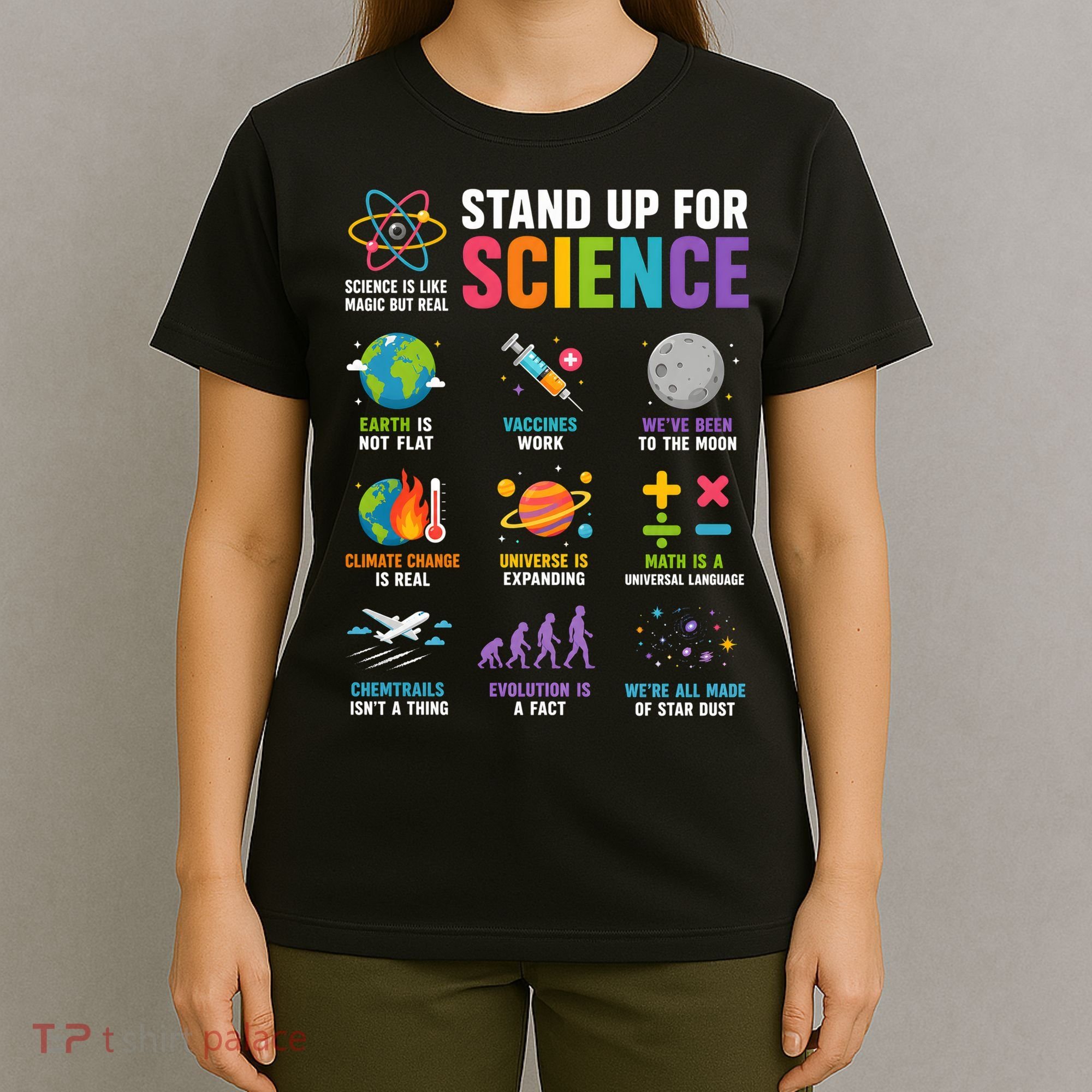 Stand Up For Science Is Life Magic Is Real T-Shirt