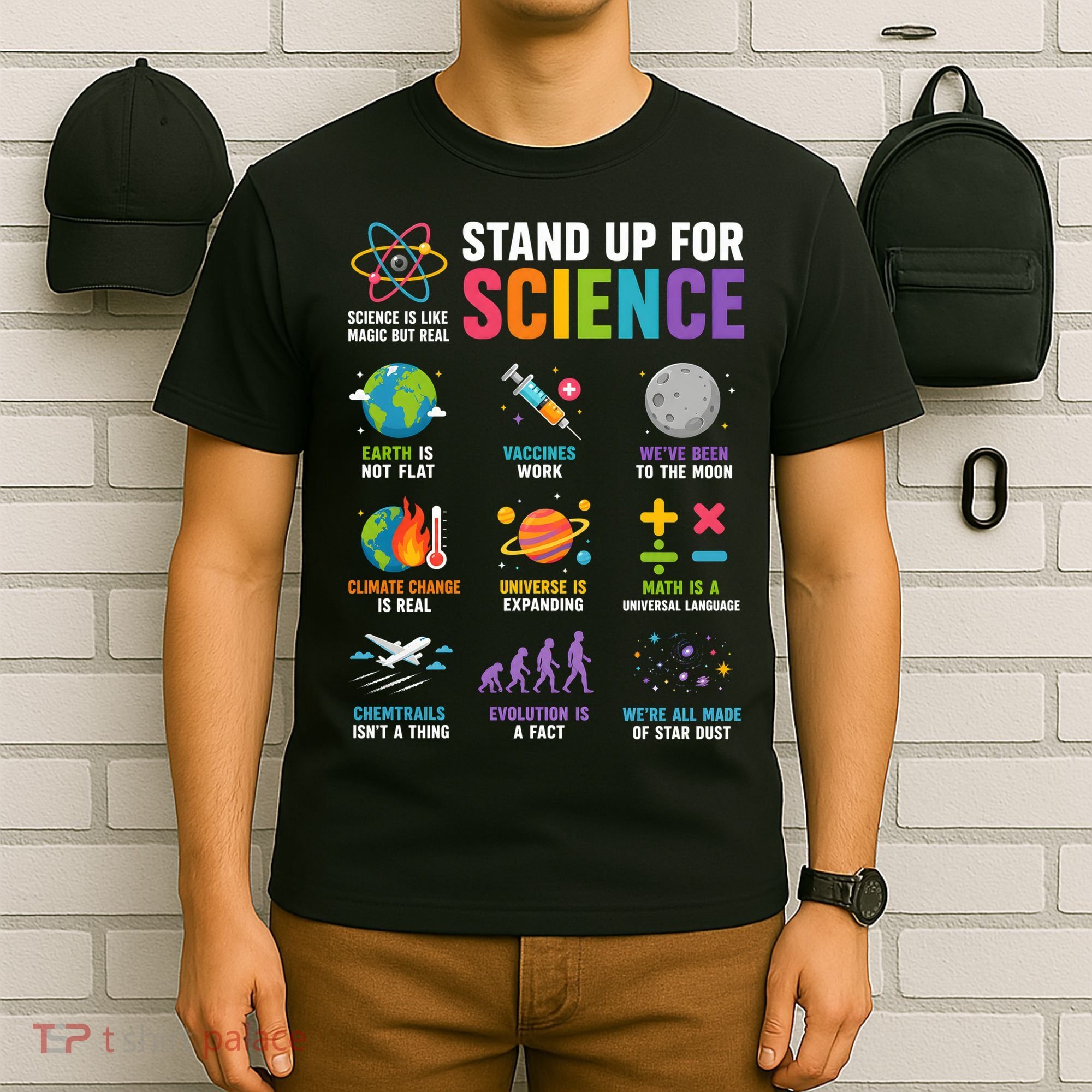 Stand Up For Science Is Life Magic Is Real T-Shirt