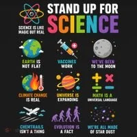 Stand Up For Science Is Life Magic Is Real Bucket Hat thumb 4