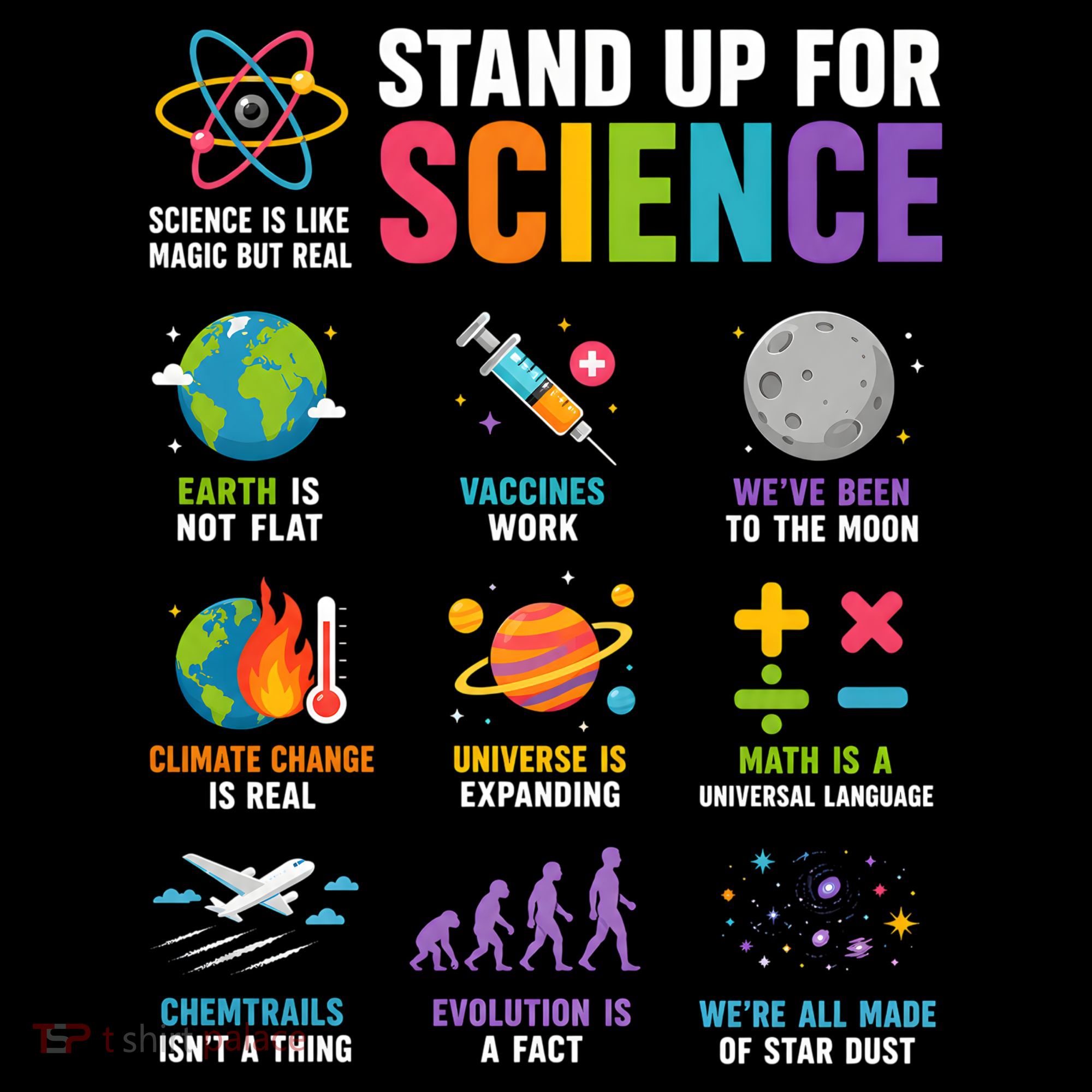 Stand Up For Science Is Life Magic Is Real Women's Tank Top