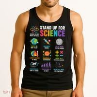 Stand Up For Science Is Life Magic Is Real Tank Top thumb 3