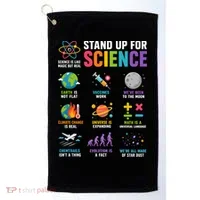 Stand Up For Science Is Life Magic Is Real Golf Towel thumb 0
