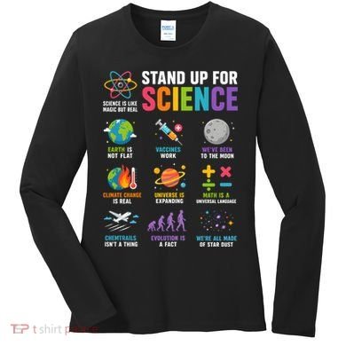 Stand Up For Science Is Life Magic Is Real Women's Long Sleeve Shirt