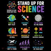 Stand Up For Science Is Life Magic Is Real Women's T-Shirt thumb 6