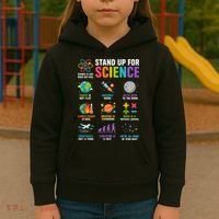 Stand Up For Science Is Life Magic Is Real Kids Hoodie thumb 3