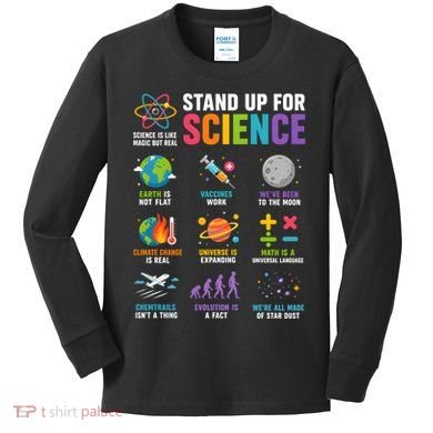 Stand Up For Science Is Life Magic Is Real Kids Long Sleeve Shirt