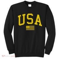 Simplified USA Flag Sports Fan Varsity Sweatshirt thumb 0