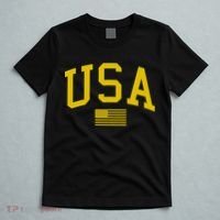Simplified USA Flag Sports Fan Varsity T-Shirt thumb 5