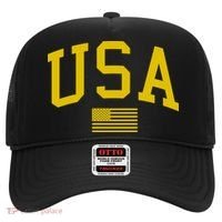 Simplified USA Flag Sports Fan Varsity Hat thumb 0