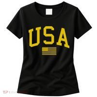 Simplified USA Flag Sports Fan Varsity Women's T-Shirt thumb 0
