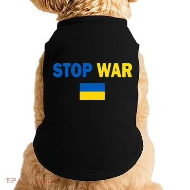 Support Ukraine Flag Stop War Doggie Tank