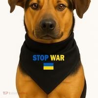 Support Ukraine Flag Stop War USA-Made Doggie Bandana thumb 1