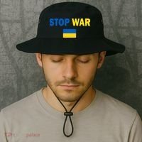 Support Ukraine Flag Stop War Bucket Hat thumb 2