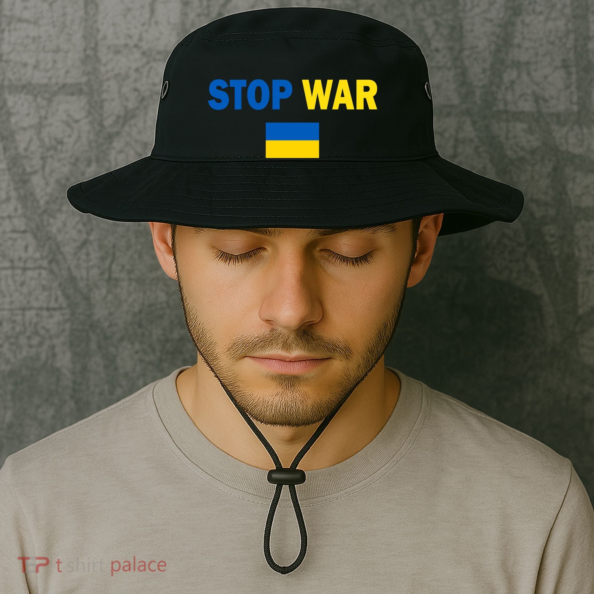 Support Ukraine Flag Stop War Bucket Hat