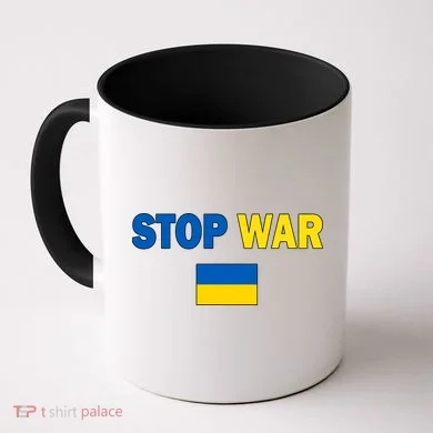Support Ukraine Flag Stop War Coffee Mug
